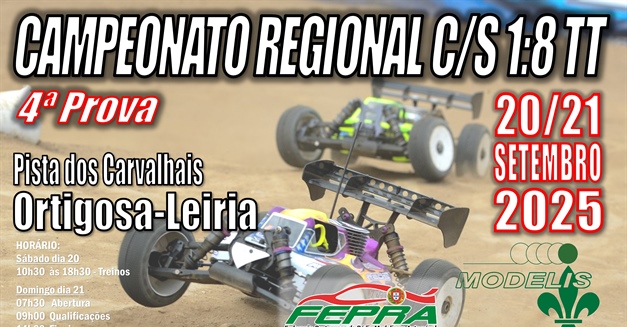 4ª Prova C. Regional Centro/Sul 1/8 TT 2025 (A e B)